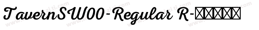 TavernSW00-Regular R字体转换